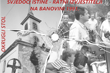 Održan okrugli stol „Svjedoci istine – ratni izvjestitelji na Banovini 1991.“ u Petrinji