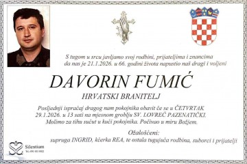 Posljednji pozdrav hrvatskom branitelju Davorinu Fumiću