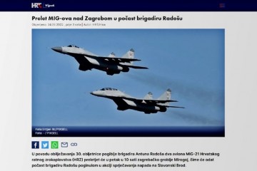 HRT na vijest o hrvatskim MiG-ovima stavio sliku MiG-ova vazduhoplovstva Srbije