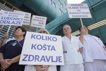 Žele veće plaće: Medicinske sestre prosvjeduju u Zagrebu