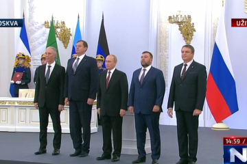 Putin proglasio anekciju četiri okupirana ukrajinska područja i njihovo pripajanje Rusiji