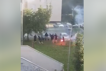(VIDEO) Vukovar: Srpski navijači napali obitelj vođe hrvatskih navijača BBB, uslijedio sukob navijačkih skupina