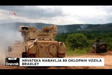 Vojna vozila Bradley krenula iz Rijeke u Slavonski Brod