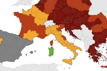 Objavljena nova koronakarta ECDC-a, Hrvatska i dalje tamnocrvena
