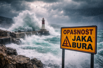 Orkanska bura prijeti Jadranu: DHMZ izdao crvena upozorenja, udari i do 175 km/h