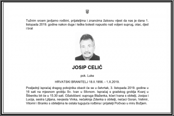 Posljednji pozdrav ratniku - Josip Celić