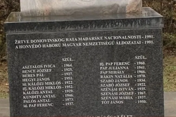 Komemoracija za 20 ubijenih Mađara u Dalj Planini u srpskoj agresiji 1991.