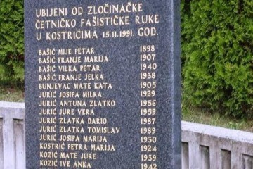 15. studenoga 1991. Zločini srpske vojske – četnici ubili Hrvate u Kostrićima - TUŽNO SJEĆANJE