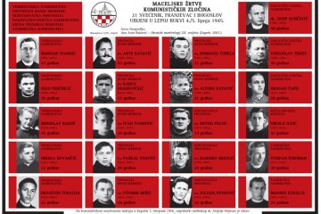 5. lipnja 1945. Komunistički zločin: Ubojstvo 21 svećenika i bogoslova na Maclju