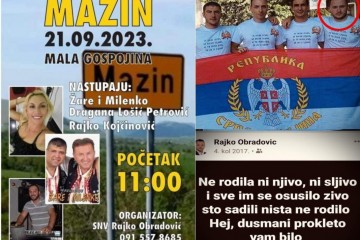 Izvođači koji sanjaju veliku Srbiju zbog korone neće nastupiti u Mazinu