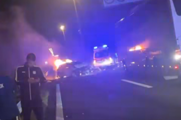 Hrabrost nogometaša Uskoka spriječila tragediju na A1: Spasili vozača iz gorućeg automobila na A1