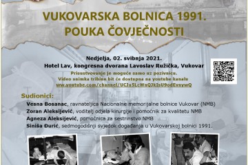 Tribina: Vukovarska bolnica 1991. - pouka čovječnosti