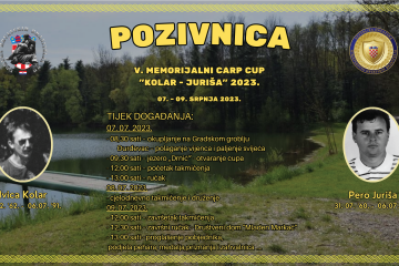 U spomen na poginule hrvatske branitelje - V. Memorijalno ribolovno natjecanje „Carp cup Kolar – Juriša 2023."