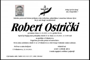 ROBERT OSTRIČKI - hrvatski branitelj 1967 - 2021