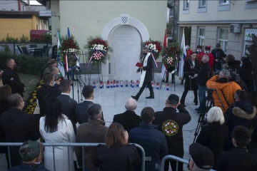 Sveta Nedelja: Otkriveno spomen-obilježje 14-torici poginulih hrvatskih branitelja