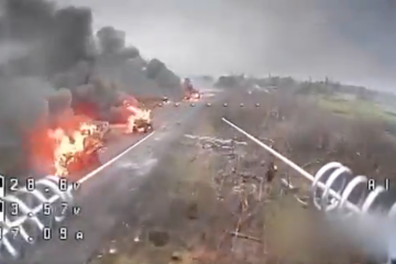 Uništena ruska oklopna kolona u pokušaju prodora na Pokrovsk