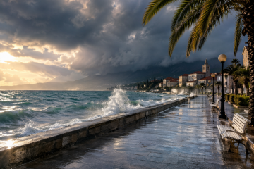 Promjenjivo vrijeme uz mogućnost slabe kiše, na Jadranu postupno naoblačenje