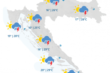 Nepredvidljivo vrijeme: Promjenjiva prognoza za danas