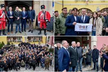 Thompson posjetio Županijsku palaču, susreo se sa Stričakom, Dalićem i članovima braniteljskih udruga