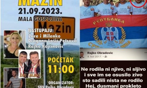 Izvođači koji sanjaju veliku Srbiju zbog korone neće nastupiti u Mazinu