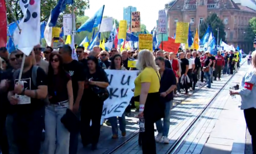 Masovni prosvjed u Zagrebu: Sindikati i umirovljenici traže veće plaće i mirovine